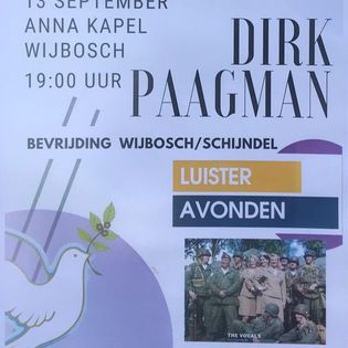 Affiche van de luisteravond in Wijbosch