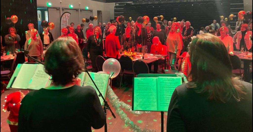 Publiek tijdens de kerstshow